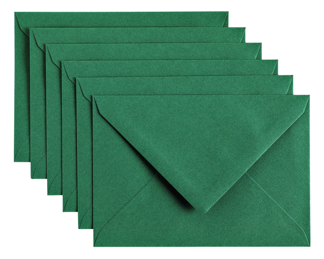 Enveloppe Papicolor C6 114x162mm vert sapin