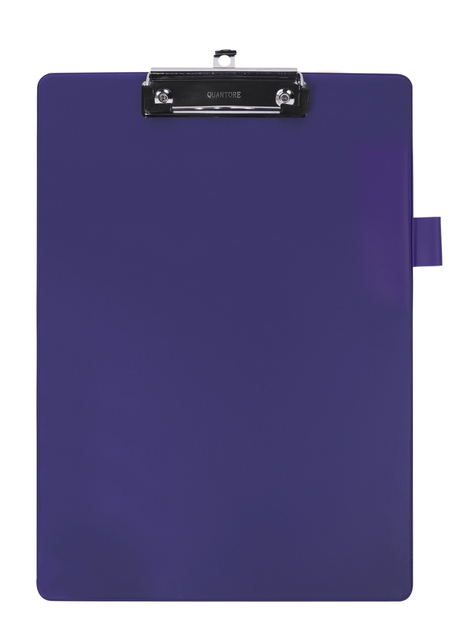 Porte-bloc Quantore A4 bleu avec pince 100mm + boucle stylo