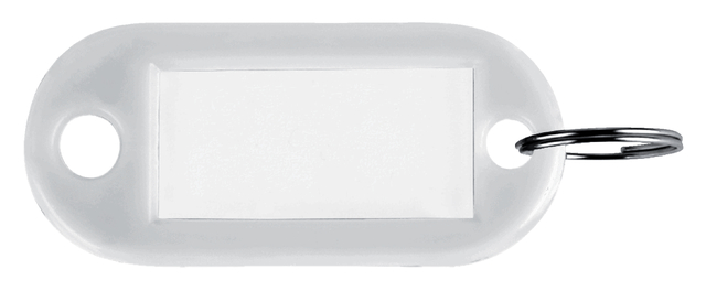 Porte-clés Pavo en plastique blanc