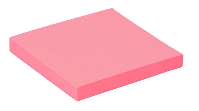 Memoblok Quantore 76x76mm neon roze