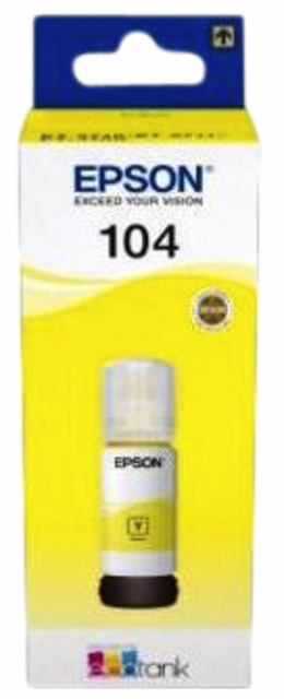 Recharge d'encre Epson 104 T00P350 jaune
