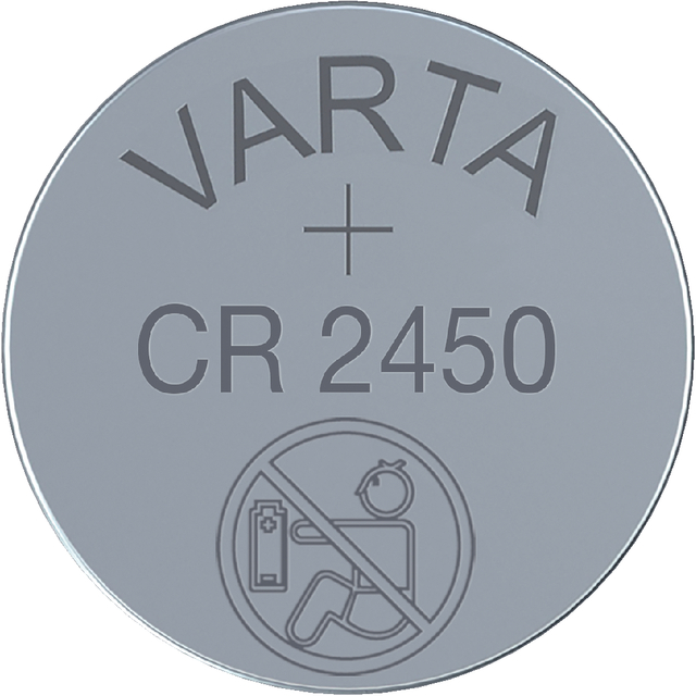 Batterij Varta knoopcel CR2450 lithium blister à 1stuk