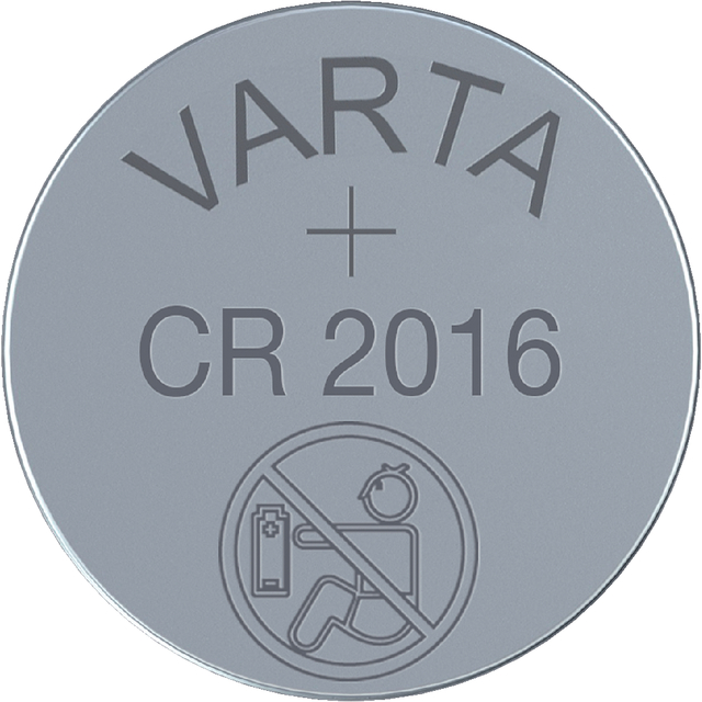 Batterij Varta knoopcel CR2016 lithium blister à 1stuk
