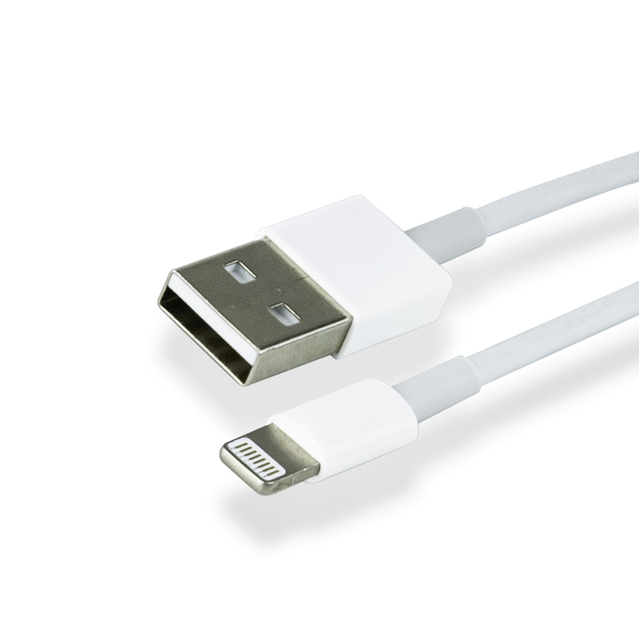 Câble Green Mouse USB Lightning-A 1 mètre blanc