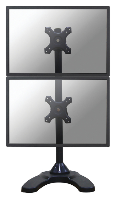 Monitorarm Neomounts D700DDV 2x10-27" verticaal op voet zwart
