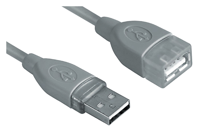 Câble rallonge Hama USB 2.0 300cm gris