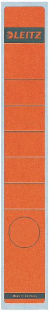 Etiquette dorsale Leitz 39x285mm adhésive étroite/longue rouge