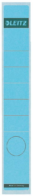 Rugetiket Leitz smal/lang 39x285mm zelfklevend blauw