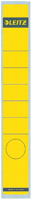 Etiquette dorsale Leitz 39x285mm adhésive étroite/longue jaune
