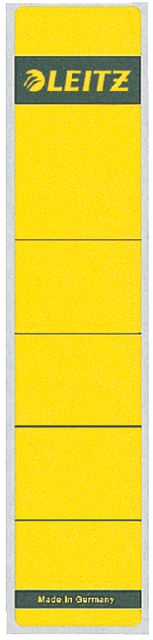 Etiquette dorsale Leitz 39x192mm adhésive étroite jaune