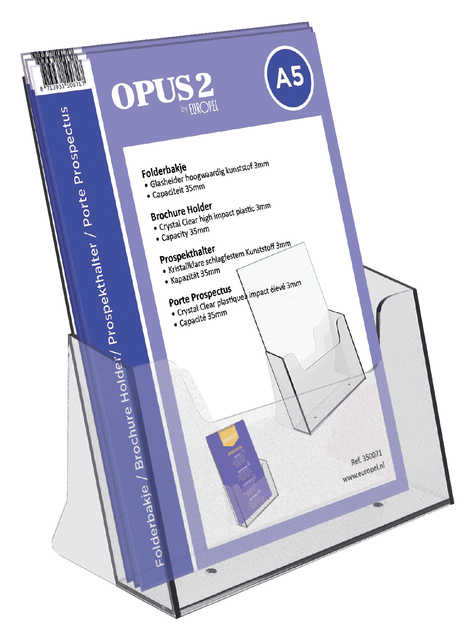 Porte-brochures OPUS 2 A5 acryl
