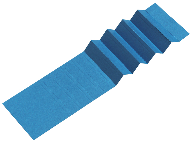 Étiquettes pour dossiers suspendus Alzicht A5847-6 65mm bleu