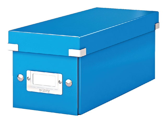 Cd box Leitz WOW Click & Store 143x136x352mm blauw