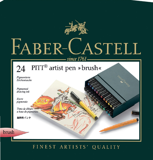 Feutres Faber-Castell Pitt Artist 24 pièces assorti