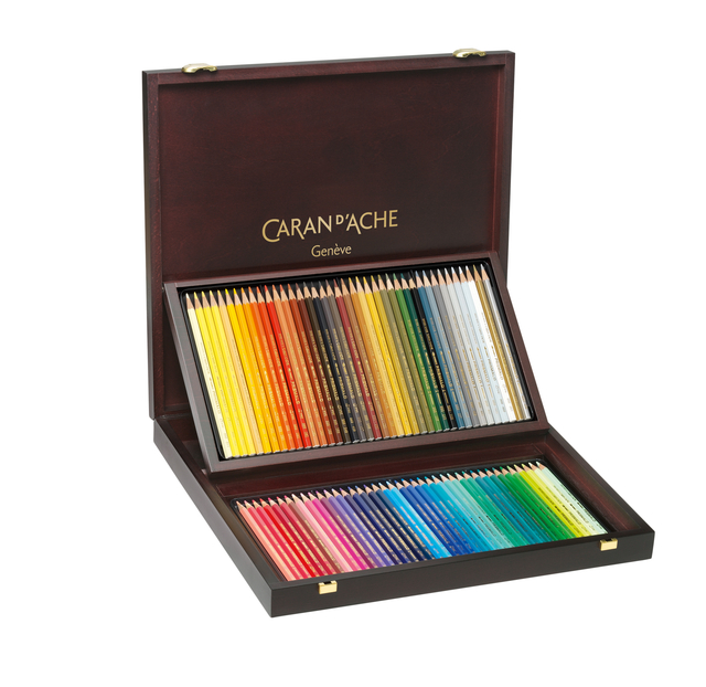 Crayon de couleur Caran d’Ache Prismalo 80pcs boîte bois ass