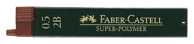 Potloodstift Faber-Castell 0.5mm 2B 12stuks