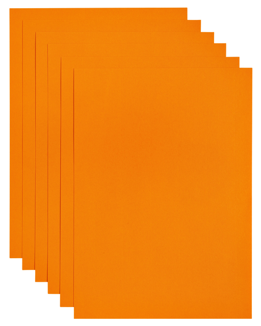 Kopieerpapier Papicolor A4 200gr 6vel oranje