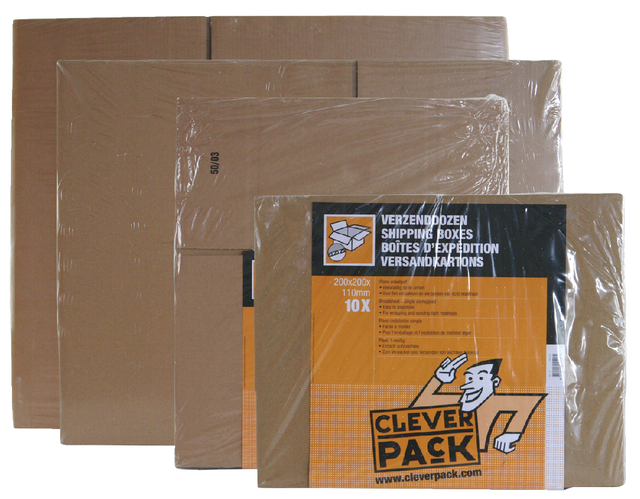 Boîte expédition CleverPack 1 cannelure 430x305x250mm brun 30pcs