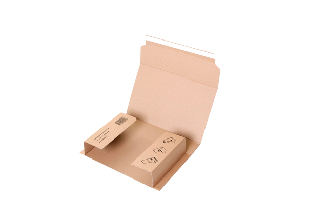 Boîte d'emballage IEZZY A4 + bande adhésive marron