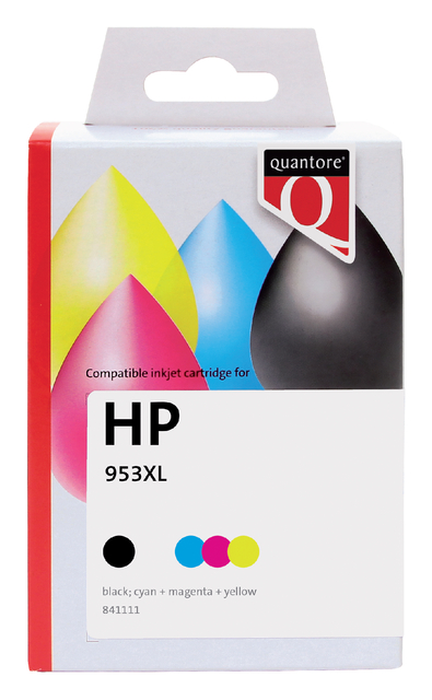 Cartouche d'encre Quantore HP 3HZ52AE 953XL noir 3 couleurs HC