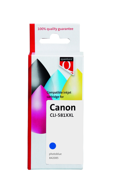 Inktcartridge Quantore Canon CLI-581XXL foto blauw
