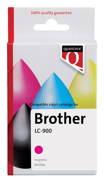 Inktcartridge Quantore Brother LC-900 rood