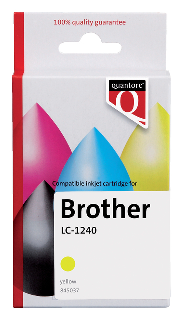 Inktcartridge Quantore Brother LC-1240 geel