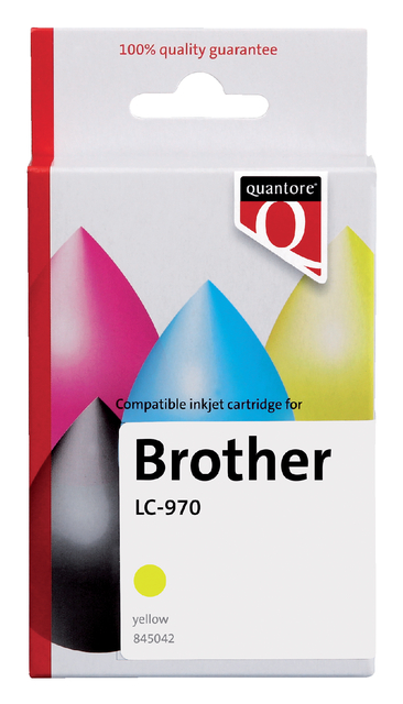 Inktcartridge Quantore Brother LC-970 geel