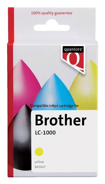 Inktcartridge Quantore Brother LC-1000 geel