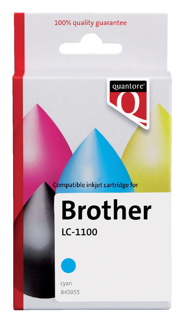 Inktcartridge Quantore Brother LC-1100 blauw