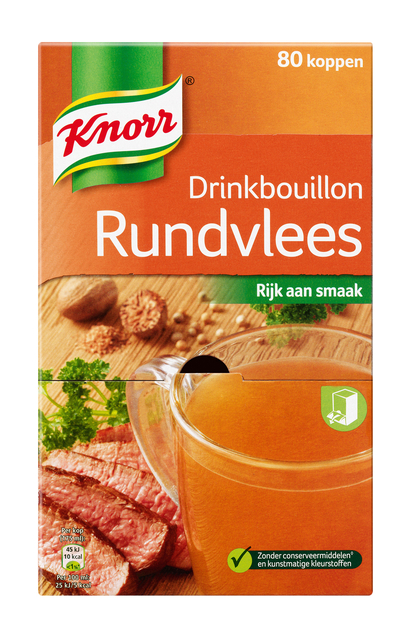 Bouillon à boire Knorr Boeuf 80 sachets
