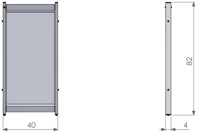 Ecran de protection bureau Nobo modulaire PVC transparent 400x820mm