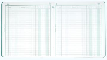 Exacompta recettes et dépenses, ft 21 x 19 cm, néerlandais