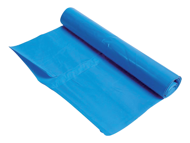 Afvalzak Cleaninq 80x110cm 16micron 160liter blauw 25 stuks