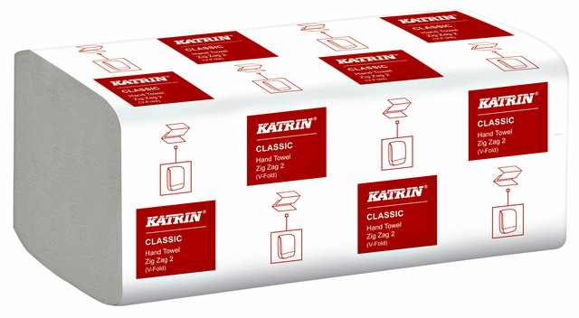 Handdoek Katrin 45570 Zig-Zag 2laags 23x23cm 20x200st