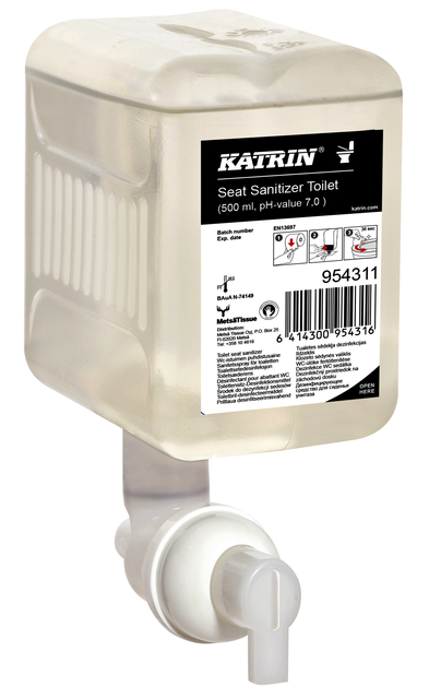 Savon Katrin 954311 500ml désinfectant abattant toilettes12 cartouches