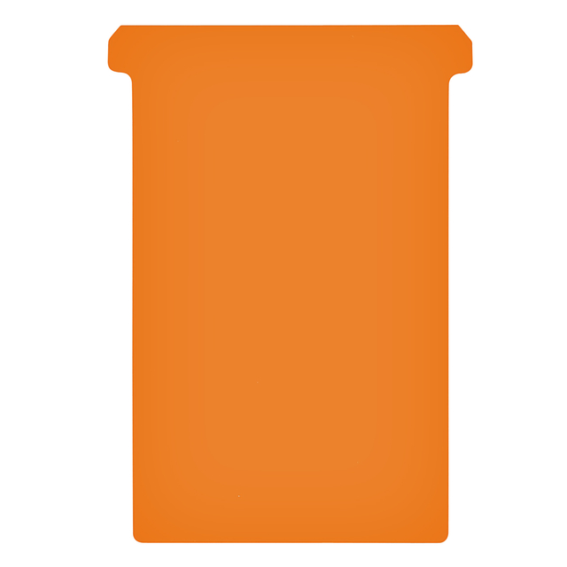 Fiche-T pour planning Jalema format 4 107mm orange