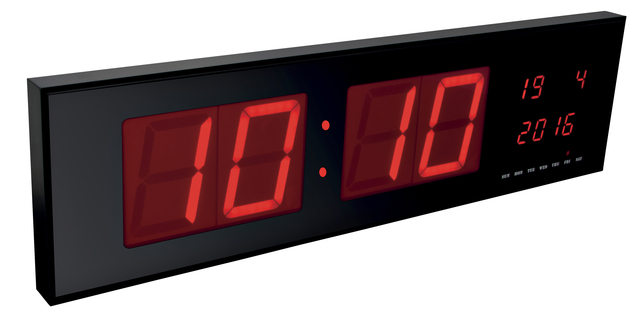 Horloge murale Perel avec écran LED