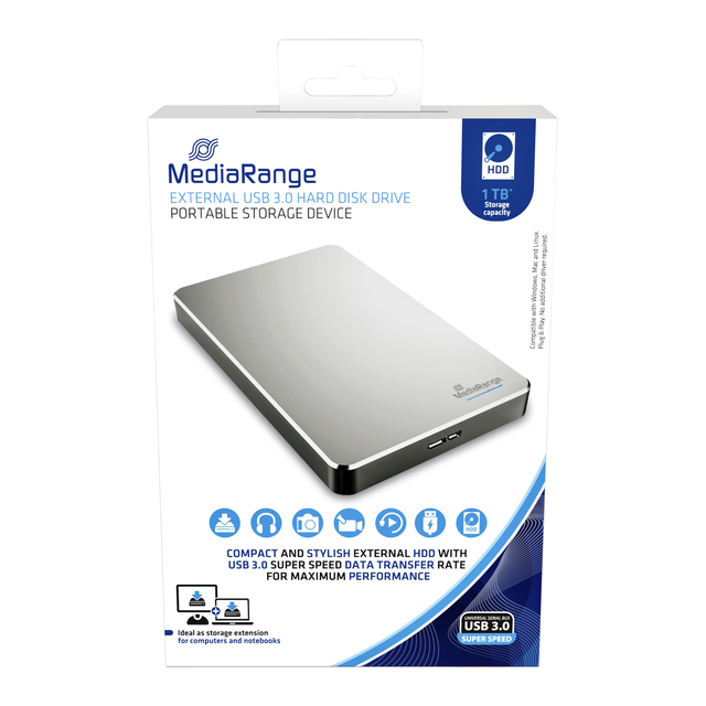 Disque dur 3.0 MediaRange externe HDD 1To
