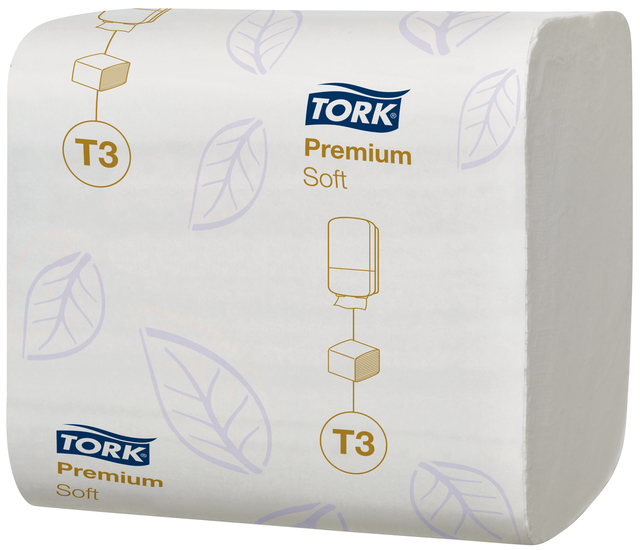 Toiletpapier Tork T3 114273 Premium 2laags 252vel 30 bundels wit