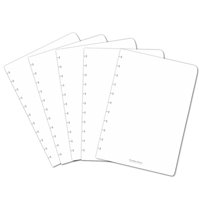Kit extension Correctbook A4 avec 5 feuilles pointillées
