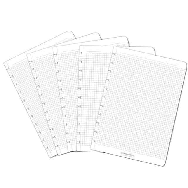 Kit extension Correctbook A4 avec 5 feuilles quadrillées