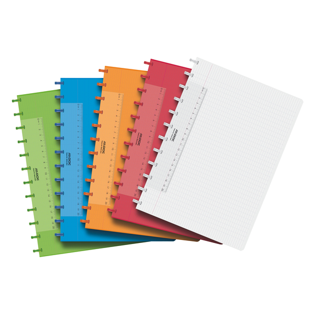 Cahier Adoc A4 carreau 144 pages 90g PP assorti