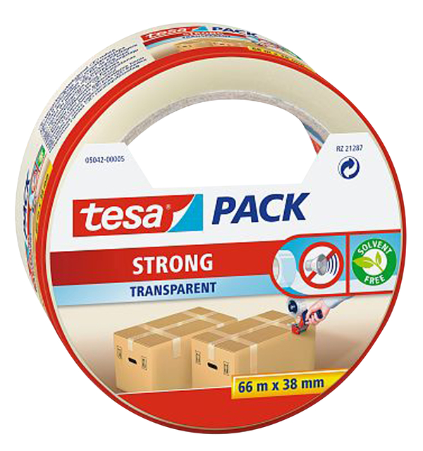 Ruban d'emballage Tesa 05042 Strong 38mmx66m transparent