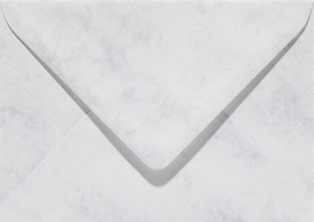 Enveloppe Papicolor EA5 156x220mm gris blanc marbré