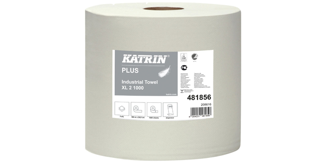 Rouleau de nettoyage Katrin 481856 Plus 2 épaisseurs 36,5x38cm blanc 2x1000 feuilles