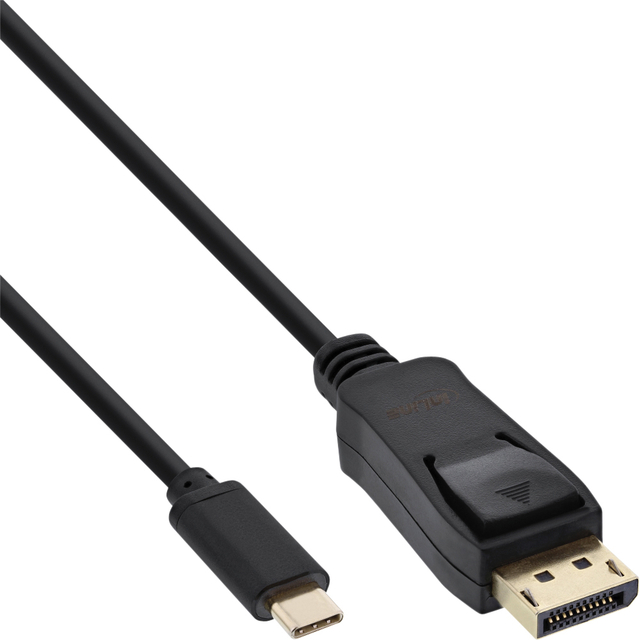 Câble inLine USB-C Displayport 3.1 4K Mâle/Mâle 2m noir