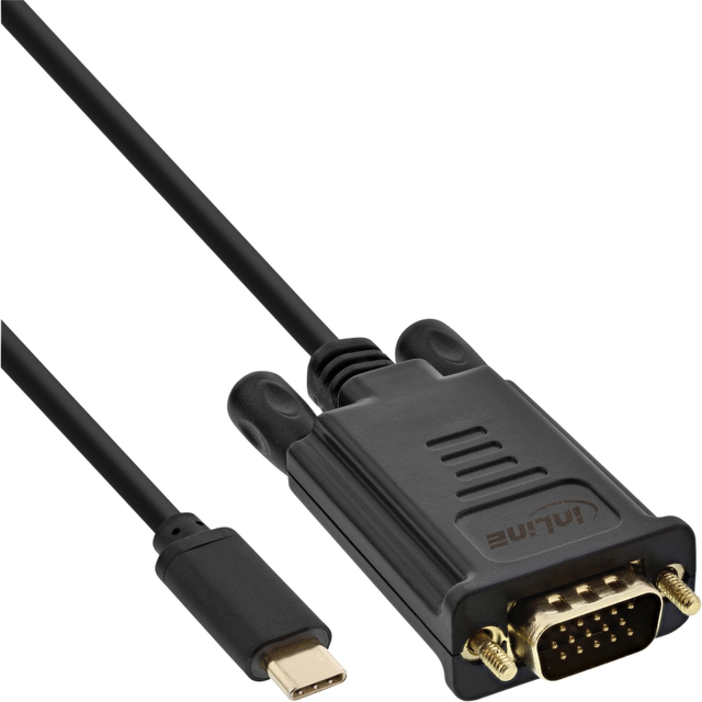 Câble inLine USB-C VGA 3.1 Mâle/Mâle 2m noir
