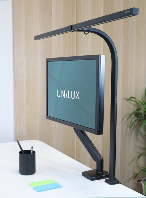 Bureaulamp Unilux Strata LED zwart