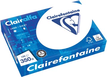 Clairefontaine Clairalfa papier de présentation, A4, 350 g, paquet de 125 feuilles